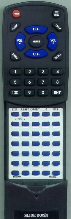 TOSHIBA RTAD301530 replacement Redi Remote