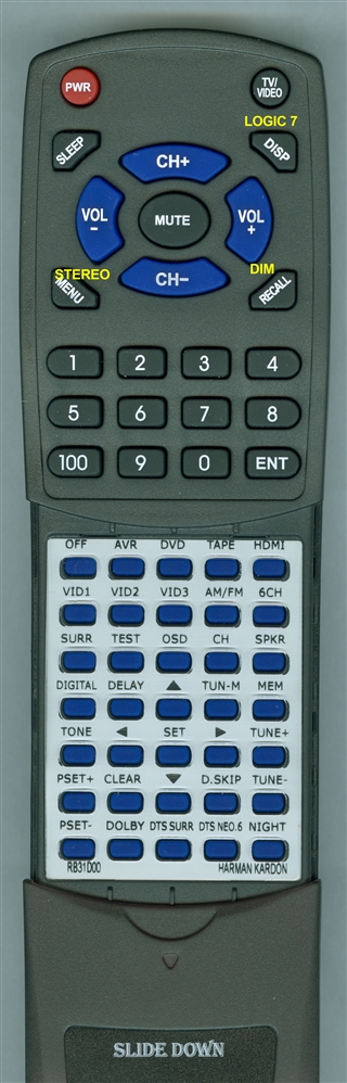 TOSHIBA AE001244 SE-R0109 replacement Redi Remote