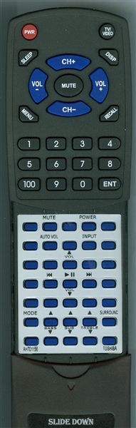 TOSHIBA AH701156 SER0451 replacement Redi Remote