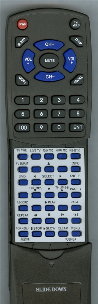 TOSHIBA AH801151 replacement Redi Remote