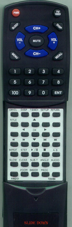 TOSHIBA AH802101 SER0268 replacement Redi Remote