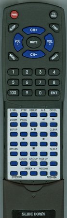 TOSHIBA BY630372 SE-R0134 replacement Redi Remote