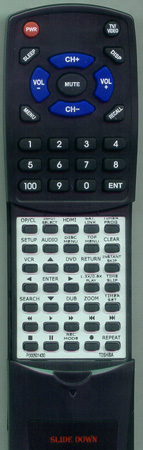 TOSHIBA P000501430 SE-R0295 replacement Redi Remote