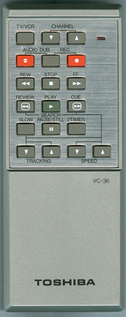 TOSHIBA VC-36 VC36 Genuine  OEM original Remote