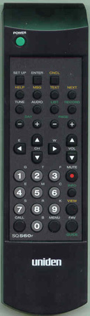 UNIDEN SQ560R Genuine  OEM original Remote