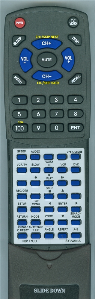 SYLVANIA NB177UD Ready-to-Use Redi Remote