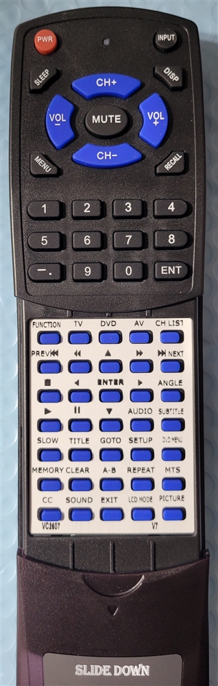 V7 VC2607 replacement Redi Remote