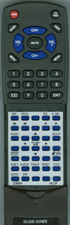 VALOR DD858W replacement Redi Remote