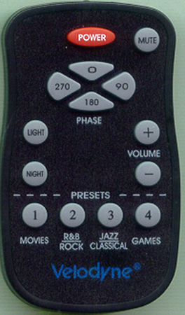 VELODYNE 79-017 Genuine OEM original Remote