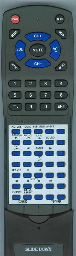VENTURER KLV39120 replacement Redi Remote