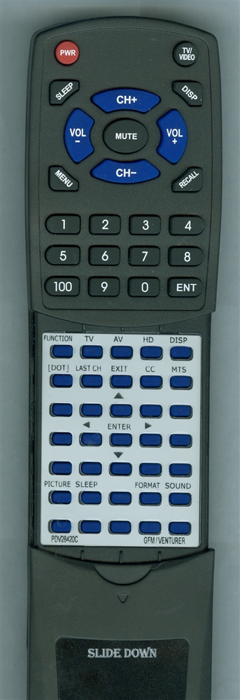 VENTURER PDV28420C replacement Redi Remote