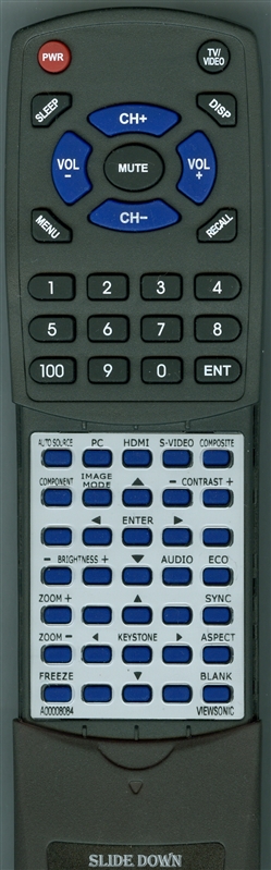 VIEWSONIC A-00008084 replacement Redi Remote