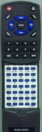 VIEWSONIC M-MS-0808-8823 BRC241 replacement Redi Remote