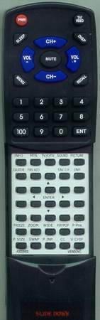 VIEWSONIC A-00005500 RC00070P replacement Redi Remote
