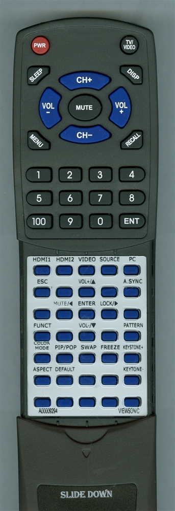 VIEWSONIC A-00009294 replacement Replacemenet Redi Remote