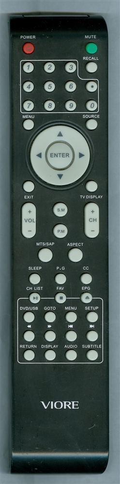 VIORE 504C3201111 Refurbished Genuine OEM Original Remote