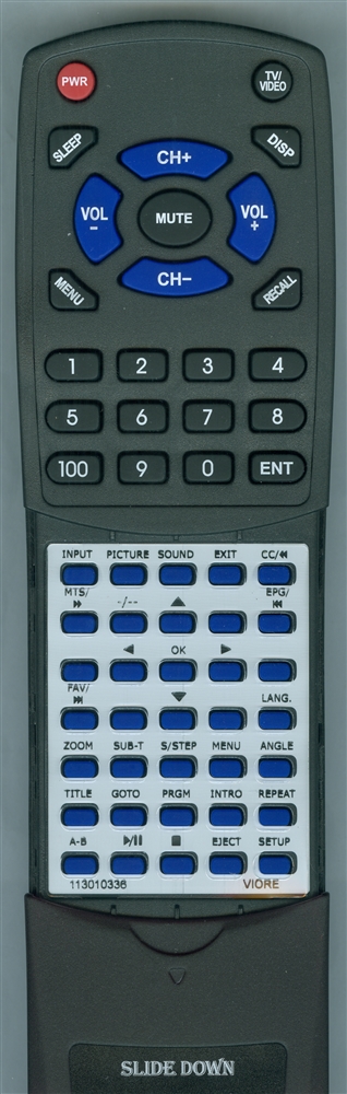 VIORE 113010336 RC3006V replacement Redi Remote