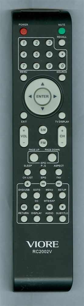 VIORE 504C1911102 RC2002V Refurbished Genuine OEM Original Remote