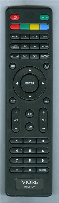 VIORE 504C1931102 RC2012V Refurbished Genuine OEM Original Remote