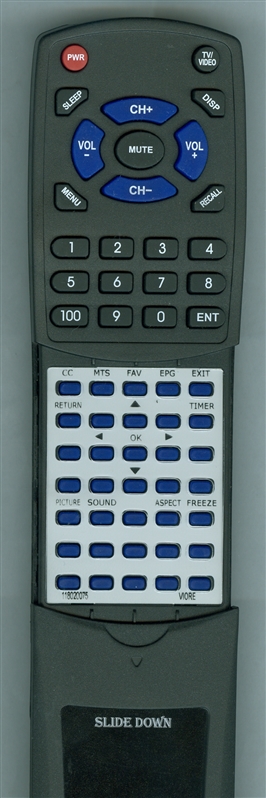 VIORE 118020075 replacement Redi Remote