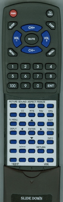 VIORE 118020187 replacement Redi Remote