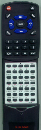 VIVITEK 5041812300 replacement Redi Remote