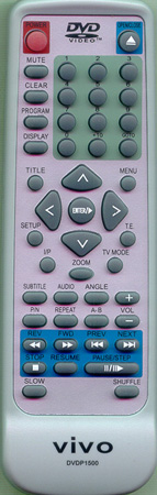 VIVO DVDP1500 DVDP1500 Genuine  OEM original Remote