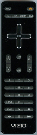 VIZIO 640000080110R VR9 Genuine OEM original Remote