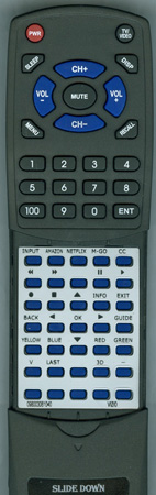 VIZIO 0980-0306-1040 XRT303 replacement Redi Remote