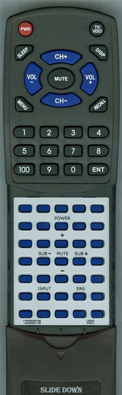 VIZIO 1023-0000108 replacement Redi Remote