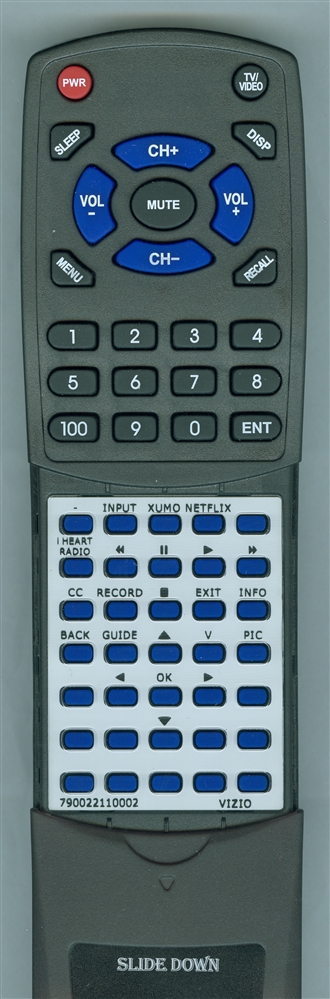 VIZIO 790.02211.0002 replacement Redi Remote