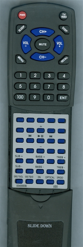 VIZIO 93040000030 replacement Redi Remote