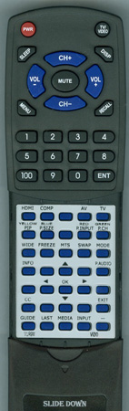 VIZIO 0980-0305-9100 VUR9M replacement Redi Remote