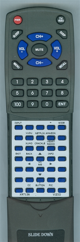 VIZIO XRT136 replacement Redi Remote