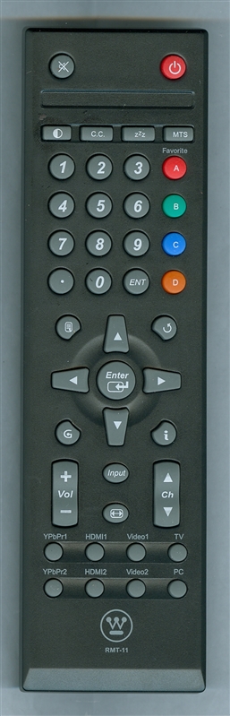 WESTINGHOUSE RMT-11 Genuine OEM original Remote