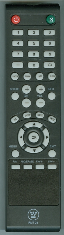 WESTINGHOUSE RMT-24-RB Refurbished Genuine OEM Original Remote