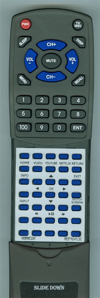 WESTINGHOUSE WD65MC2240 replacement Redi Remote