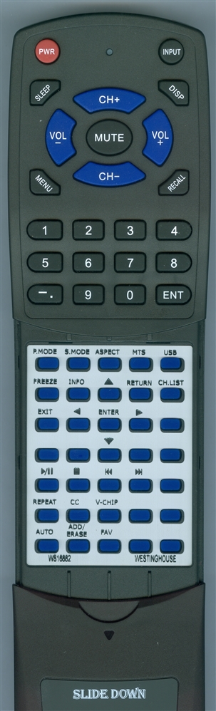 WESTINGHOUSE WS-1688-2 replacement Redi Remote