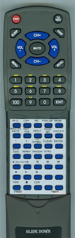 YAMAHA V7640500 CDR3 replacement Redi Remote