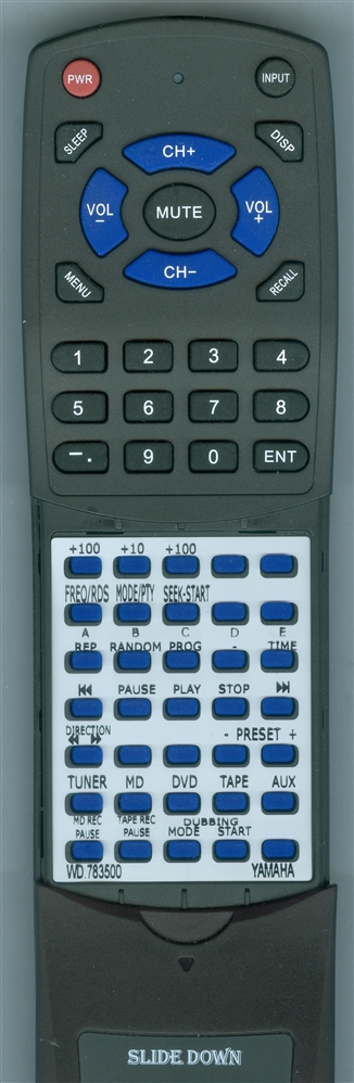 YAMAHA WD783500 replacement Redi Remote