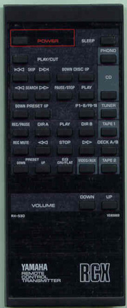 YAMAHA VG808600 RX530 Genuine  OEM original Remote