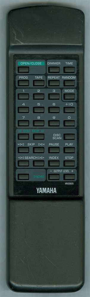 YAMAHA VR039200 VR03920 Refurbished Genuine OEM Original Remote