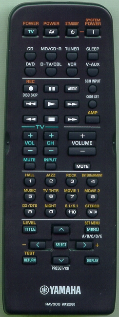 YAMAHA WA220300 RAV300 Refurbished Genuine OEM Original Remote