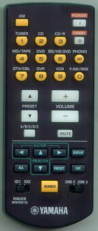 YAMAHA WK674500 RAV29 Genuine OEM original Remote