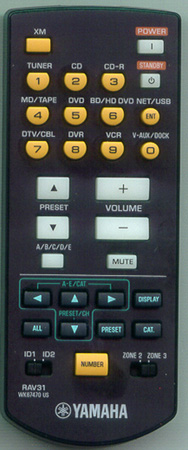 YAMAHA WK674700 RAV31 Genuine OEM original Remote