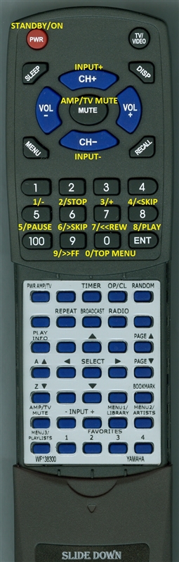YAMAHA WF138300 MCX4 INSERT replacement Redi Remote