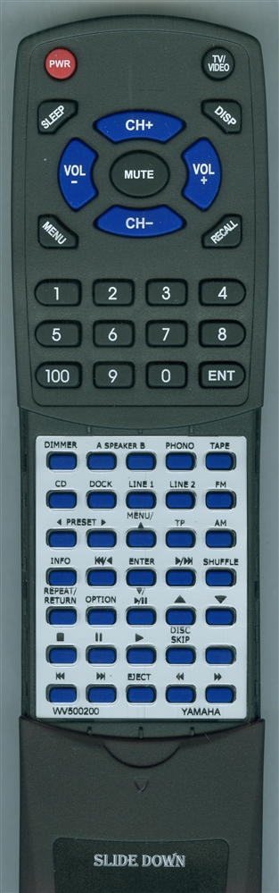 YAMAHA WV500200 RAX23 replacement Redi Remote