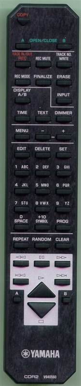 YAMAHA V6405600 CDR2 Genuine OEM original Remote