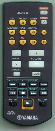 YAMAHA WF676400 RAX17 Genuine OEM original Remote