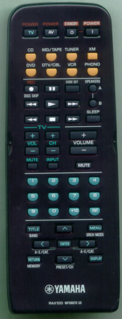 YAMAHA WF688700 RAX100 Genuine OEM original Remote
